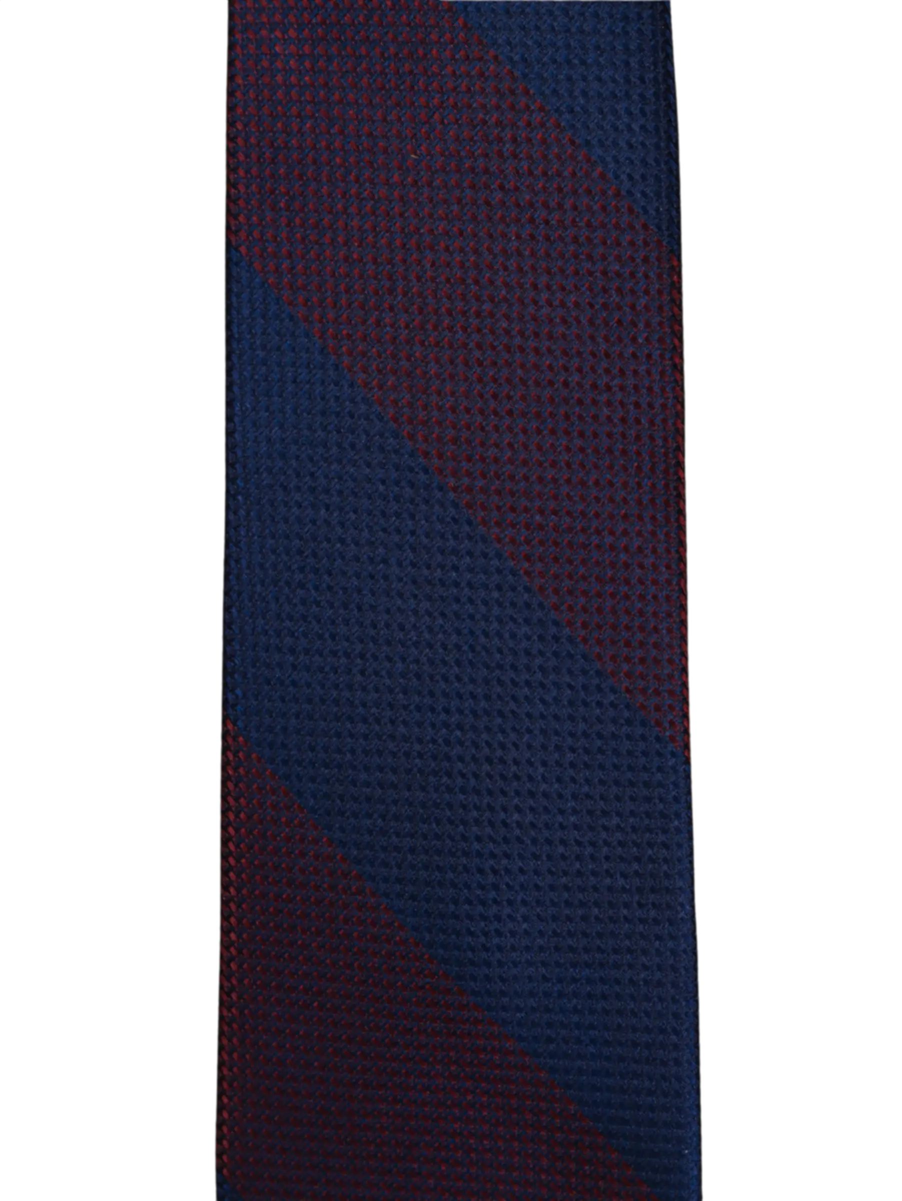 Stripes Maroon Navy Silk 2