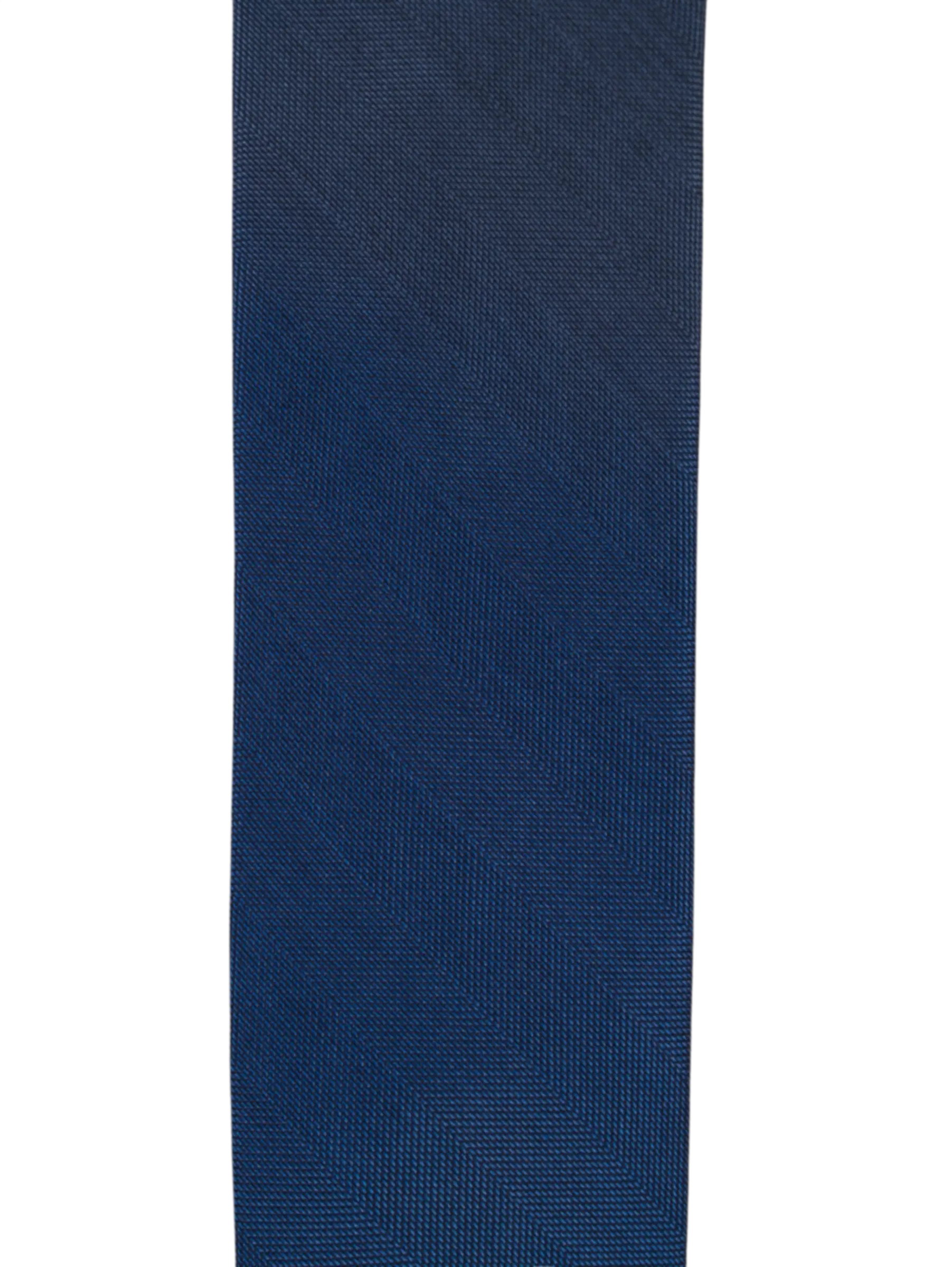 Herringbone Navy Silk Cotton 2